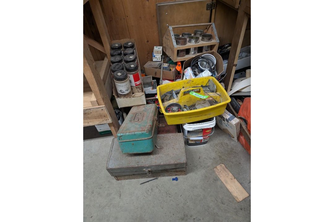 Large Lot of Fasteners, Tool Boxes, etc - Image 1 of 10
