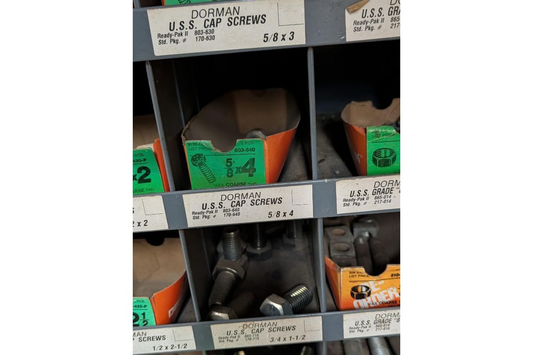 (2) 72 Compartment Wall Mount Fastener Bins w/ Contents - Image 7 of 16