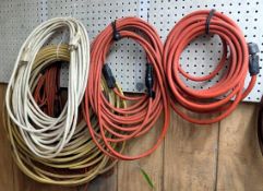 (10 +/-) Assorted Extension Cords