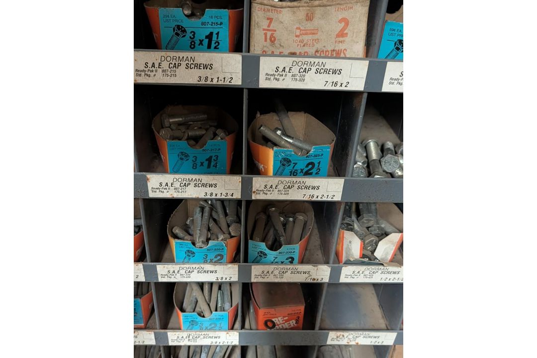 (2) 72 Compartment Wall Mount Fastener Bins w/ Contents - Image 13 of 16