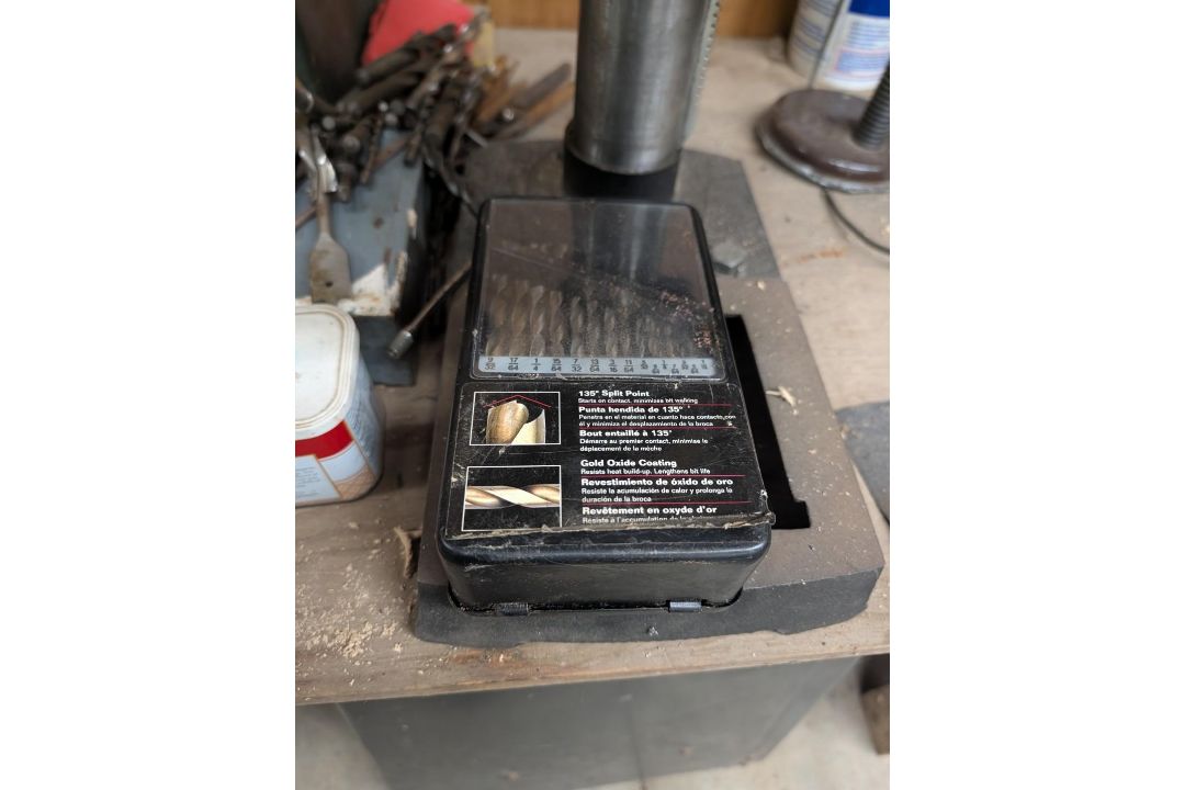 Ryobi 10" Drill Press w/ Large Quantity of Drill Bits - Image 8 of 14