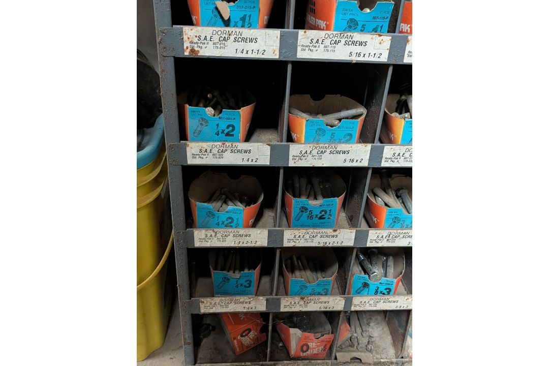 (2) 72 Compartment Wall Mount Fastener Bins w/ Contents - Image 12 of 16