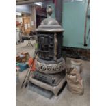 Stewart 290 Oak Vintage Wood and Coal Stove