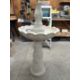 Poly Birdbath stand w/ Fountain - Image 1 of 6