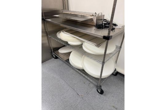 Metos Storage Rack Lot Metro Commercial Metal Storage Rack Features Three Adjustable ...