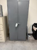 Mayline Gray Metal Storage Cabinets w/ Contents