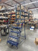 Louisville 5-Step Steel Rolling Warehouse Ladder