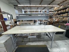 Uline Packing/Shipping Workstation w/ Adjustable Height & Integrated Shelving