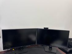 (2) Dell Monitors w/ Camera