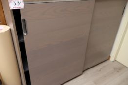 63" X 17 3/4" W X 47 3/4" H CABINET W/ SLIDING DOORS