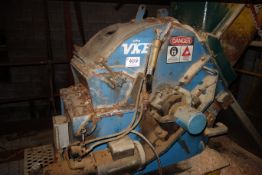 VALONE KONE DRUM CHIPPER, VKB 812C5, S/N 01/3700/1 125HP MOTOR, 545V, 1180RPM, 44ST FRAME SOFT