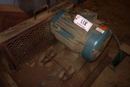 BALDOR 15HP MOTOR, 575V, 1760 RPM, 254T FRAME W/ SM-CYCLO CHH-614D4-6, 6 RATIO