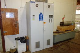 ARROW VARIABLE FREQUENCY DRIVE CABINET, (3) MITSUBISHI A700 & E500 VFD'S, (WAS FOR TRIMMER LINE NO