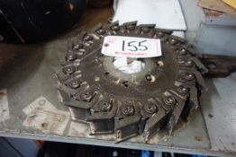 PAIR OF 16 KNIFE PLANER SIDE HEAD, 13" DIA., 3" BORE