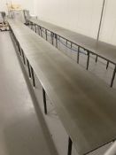 (1) 3' x 8' mild steel water jacketed cooling table ~ Location: Orlando, FL, US ~ Rigging: $0.00