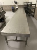 Custom 3' x 8' stainless steel water jacketed cooling table ~ Location: Orlando, FL, US ~