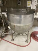 Lee 100 gallon stainless steel steam kettle ~ Location: Orlando, FL, US ~ Rigging: $0.00 Rigging and