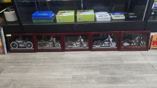 (5) MOTORCYCLE WALL PIC FRAMES