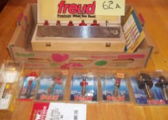 Freud Router Bit Set, Plus…