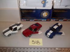Franklin Mint Shelby Mustangs
