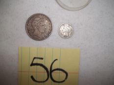 Mixed Lot - Half & 3-Cent Coin