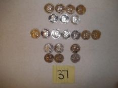 Silver Franklin Half Dollars