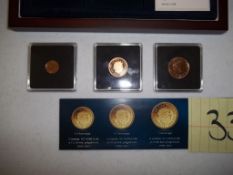 Queen Elizabeth Gold Coins Set