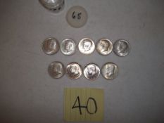Silver Kennedy Half Dollars