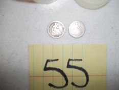 Lot of Seated Libery Half Dimes