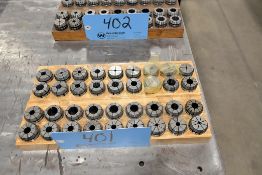 Lot - (2) 18 Piece ER32 Collet Sets with Stands