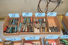 Lot - Slotted Screwdrivers, Philips Screwdrivers, Nut Drivers, Torx Drivers and Driver Bits