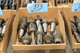 Lot - (9) Cat 40 End Mill Holders in (1) Box