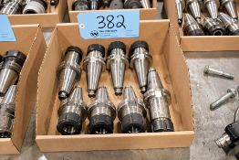 Lot - (8) Cat 40 Collet Chucks in (1) Box