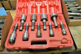 MHC Model 210-0308 8-Piece R8 End Mill Holder Set with R8 Fly Cutter and Case
