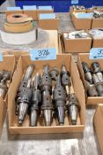 Lot - (9) Cat 40 End Mill Holders in (1) Box