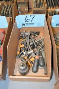 Lot - Drill Chuck Keys, Wedges and Drill Chuck in (1) Box