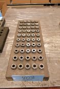 50 Piece ER32 Collet Set with Stand
