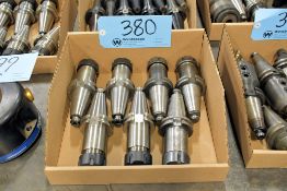 Lot - (7) Cat 40 Collet Chucks in (1) Box