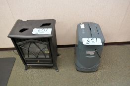 Royal Model VF1000MX Cross Cut Document Shredder with Miniature Electric Fireplace