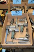 Lot - (3) Dynabrade Model 40320 Dynafile II 4,550 SFPM Pneumatic Belt Sanders and (1) DMJ Pneumatic