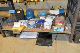 Lot - Veribor Suction Lifters, Hard Hats, Safety Shields, Tyvek Lab Coats, Polyester Wipes, Etc.