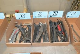 Lot - Spanner Wrenches and Machine Wrenches in (3) Boxes