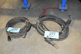 Lot - (2) Mig Guns and (1) Stick Welding Lead in (2) Stacks
