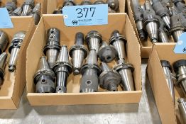 Lot - (10) Cat 40 End Mill Holders in (1) Box