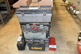 Lot - Toolboxes and Empty DeWalt Power Tool Cases in (1) Group