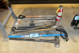 Lot - Sledge Hammer, Tube Bender, Pry Bars and Air Blowoffs