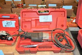 Milwaukee Cat No. 6520-21 Electric Sawzall Reciprocating Saw with Case, 2,000 SPM, 12 Amp, 120 Volt