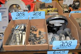 Lot - Angle Grinder Parts, Die Grinder Parts and Wrenches in (3) Boxes with Air Hammer Chisel Set