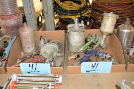 Lot - (6) Low Volume Low Pressure Spray Guns in (1) Box