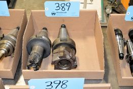 Lot - (2) BT 50 Face Mill Holders with Face Mills in (1) Box